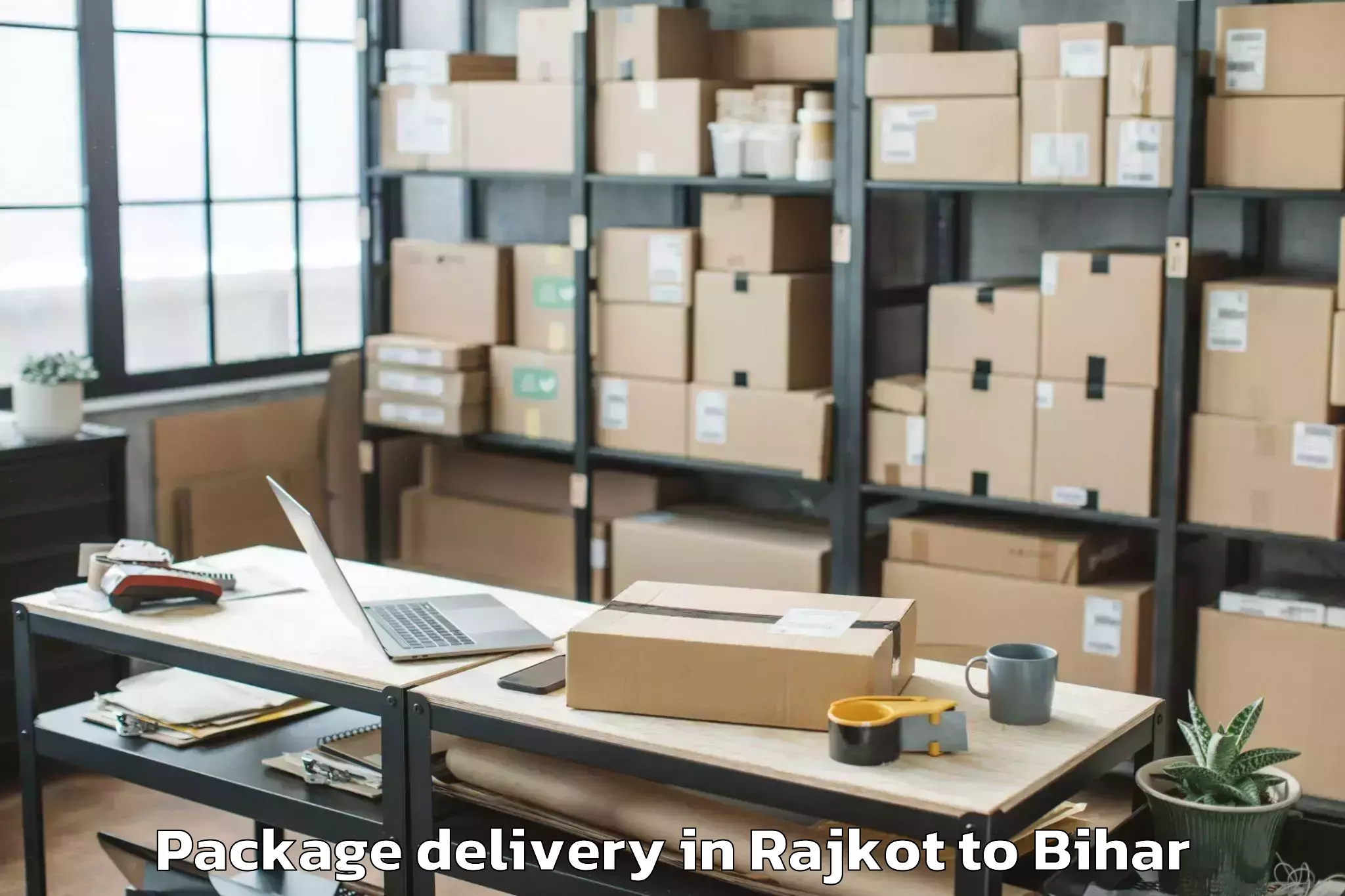 Efficient Rajkot to Balmiki Nagar Package Delivery